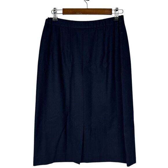 Vintage Pendleton Straight Skirt size 10P Blue - Picture 2 of 7